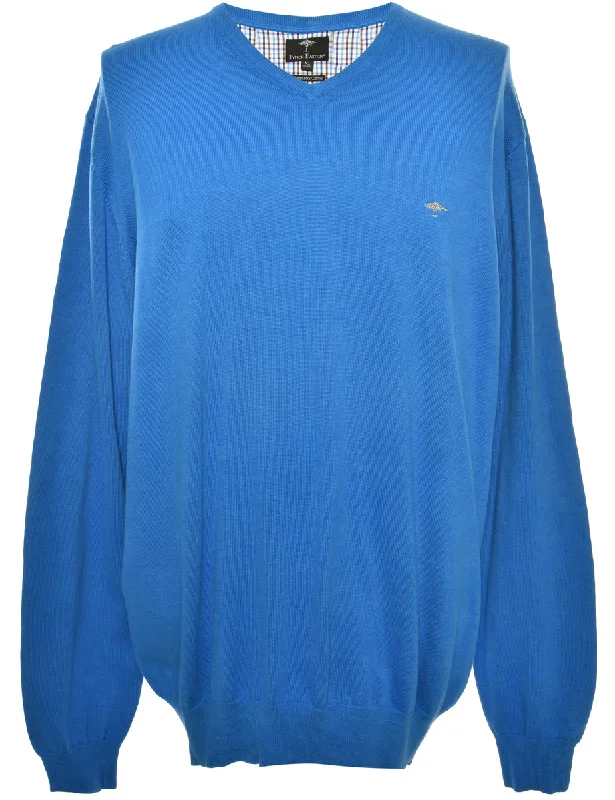 Long Sleeved Blue Jumper - XL Layered Multi-layer Single Layer