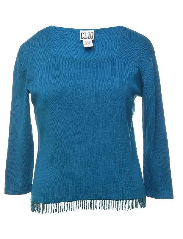 Teal Jumper - L Modern Contemporary Chic