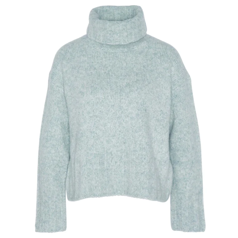 Barbour Anita Knitted Ladies Jumper - Soft Mint Lightweight Heavyweight Midweight