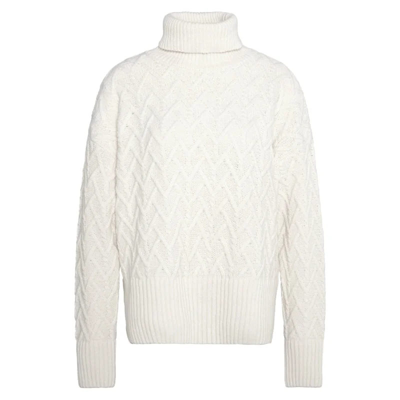 Barbour Clarence Knitted Ladies Jumper - Aran Transparent Opaque Sheer