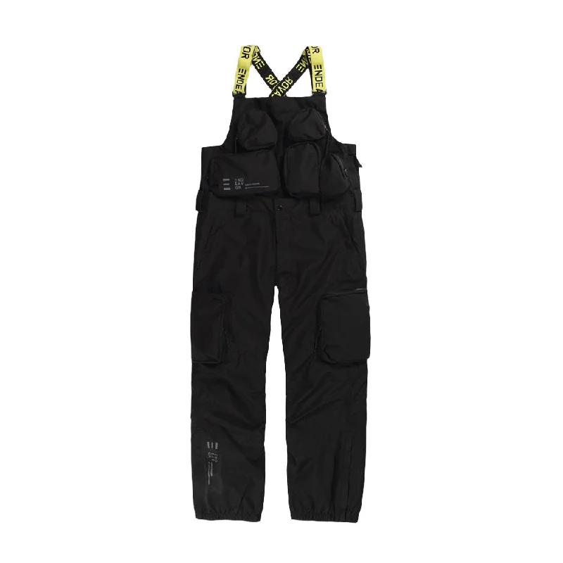 3L Shelter Removable Bib Snowboard Pants Casual Plaid Pants