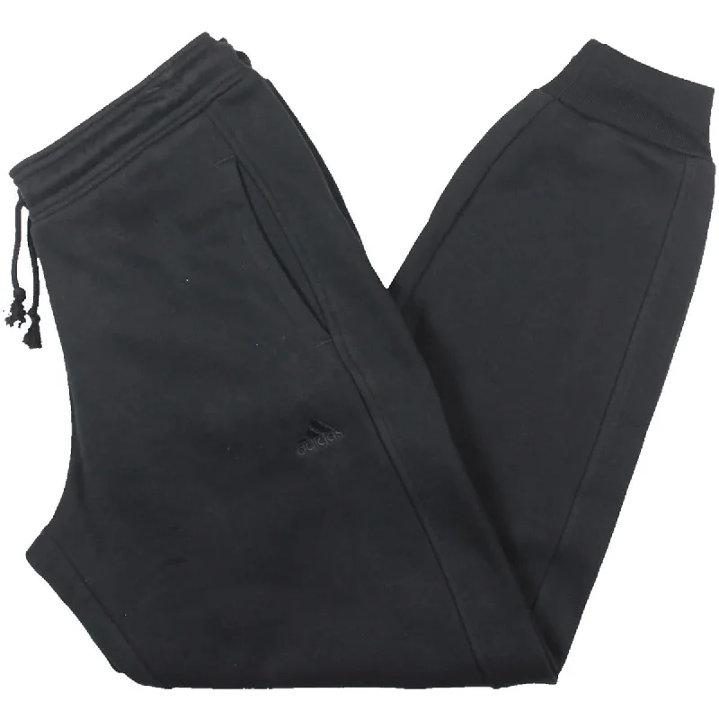 Adidas Womens Fleece Loose Fit Jogger Pants Stylish Slim Trousers