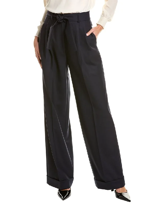 Piazza Sempione Wool-Blend Pant Fashionable Sporty Pants