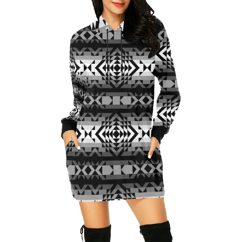 Black Rose Shadow Hoodie Dress Hoodie Sweatshirt Pullover