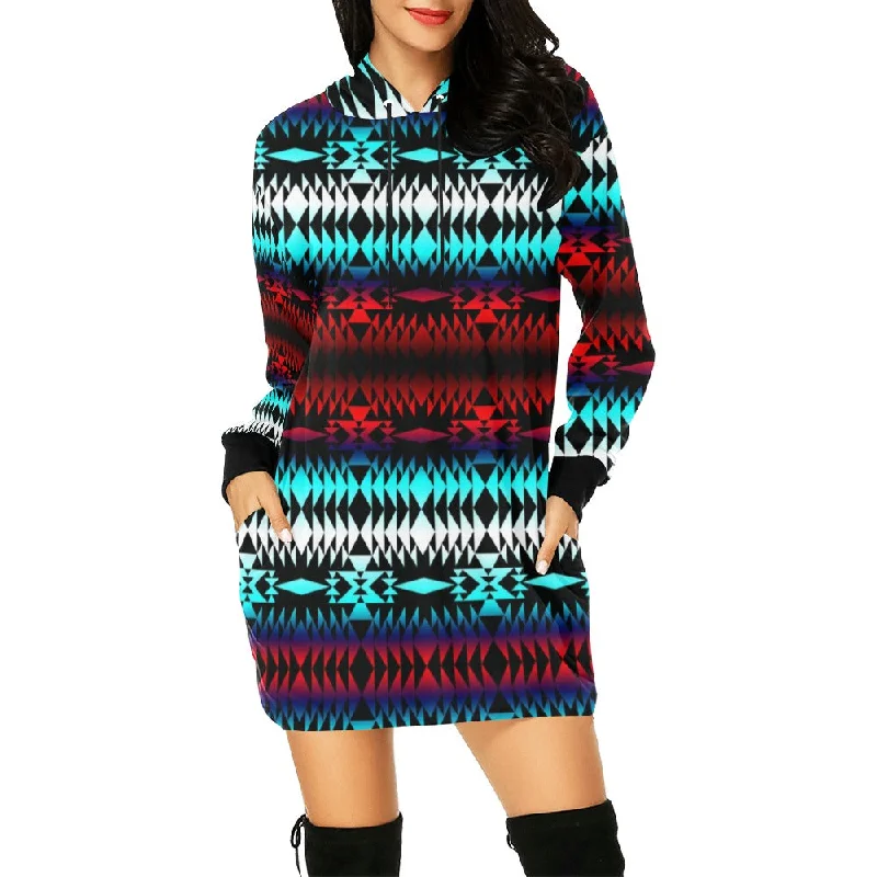 In Between Two Worlds Hoodie Dress Hoodie with Zipper Versatile Modern