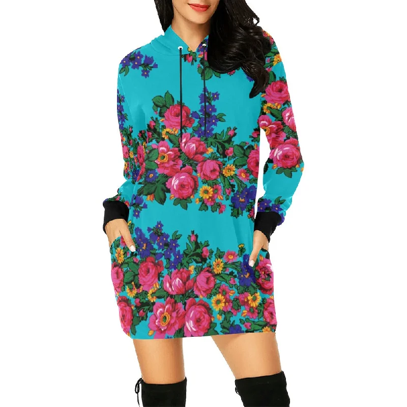 Kokum's Revenge Sky Hoodie Dress Hoodie with Puffed Sleeves Voluminous Trendy