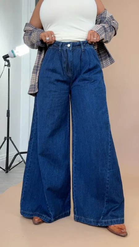 Urban Chic Wide Leg Pants Casual Drawstring Pants