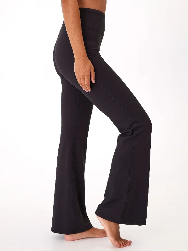 Monica High Rise Studio Pant Sleek Black Pants