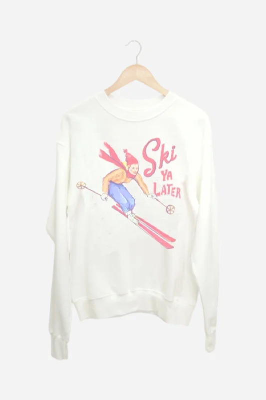 Livy Lu Ski Ya Later Sweatshirt Hoodie with Bell Sleeves Flared Feminine