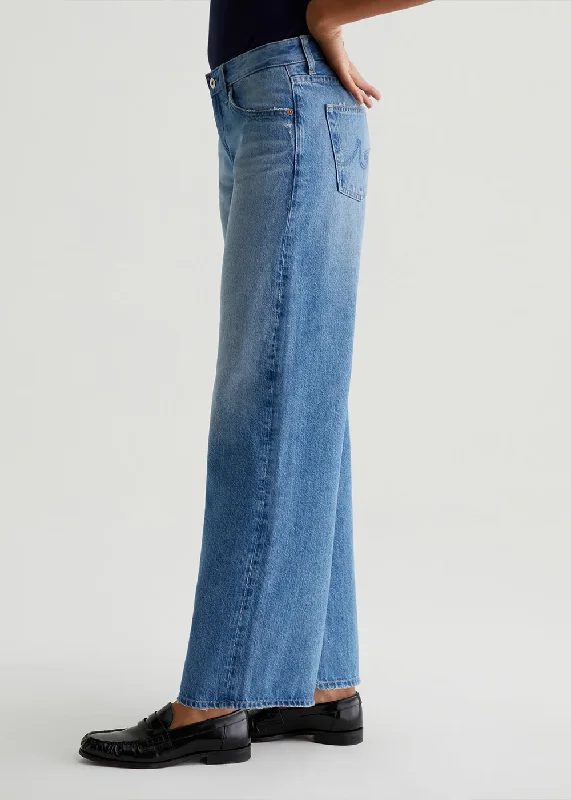 Adria Mid Rise Baggy Jean Classic Button Fly Jeans