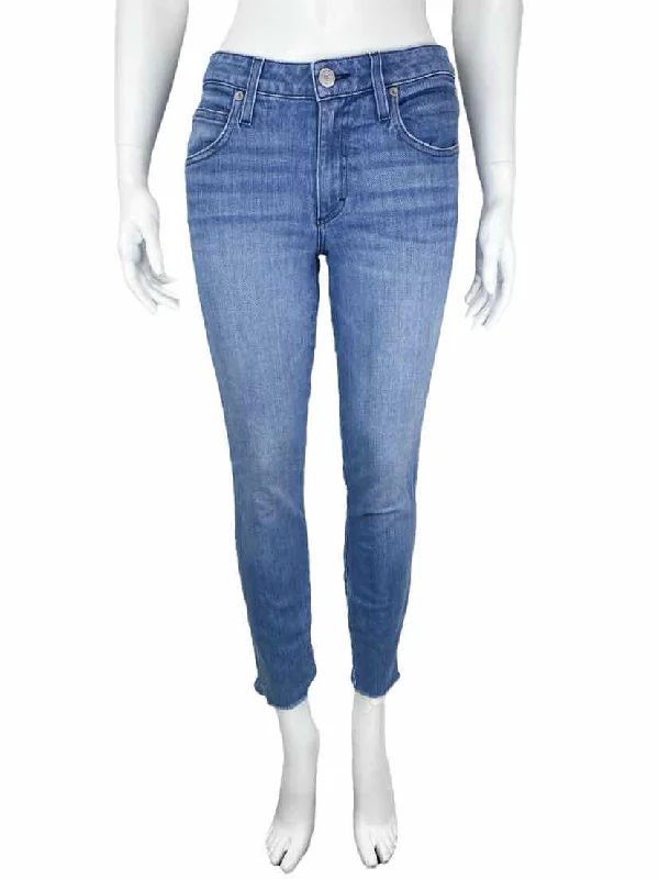 Amo Women's Stix Crop Jean Bluebeam Size 26 (2) Casual Distressed Denim Jeans