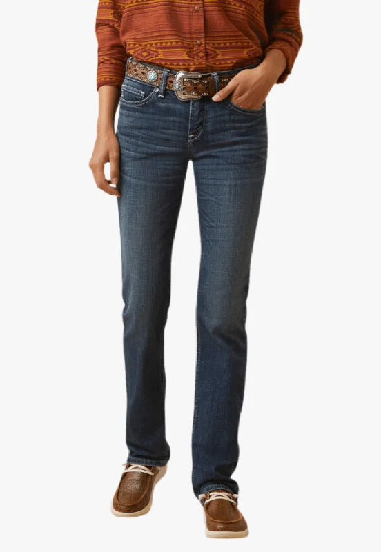 Ariat Womens REAL Madyson Perfect Rise Straight Leg Jean Chic Vintage-Inspired Denim Jeans