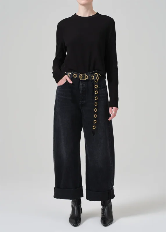 Ayla Baggy Cuffed Jean Trendy Skinny High-Waist Jeans