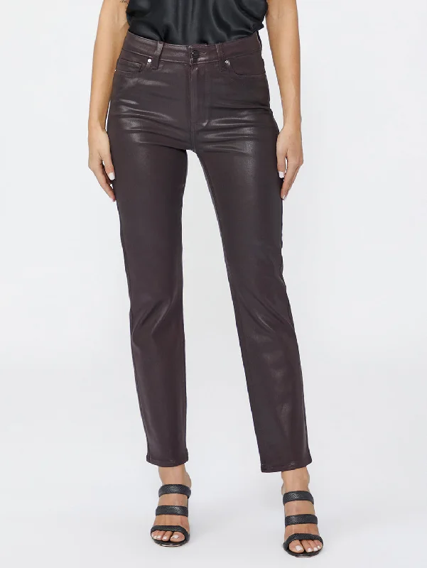 Cindy Jean - Black Cherry Trendy Pleated Waist Jeans