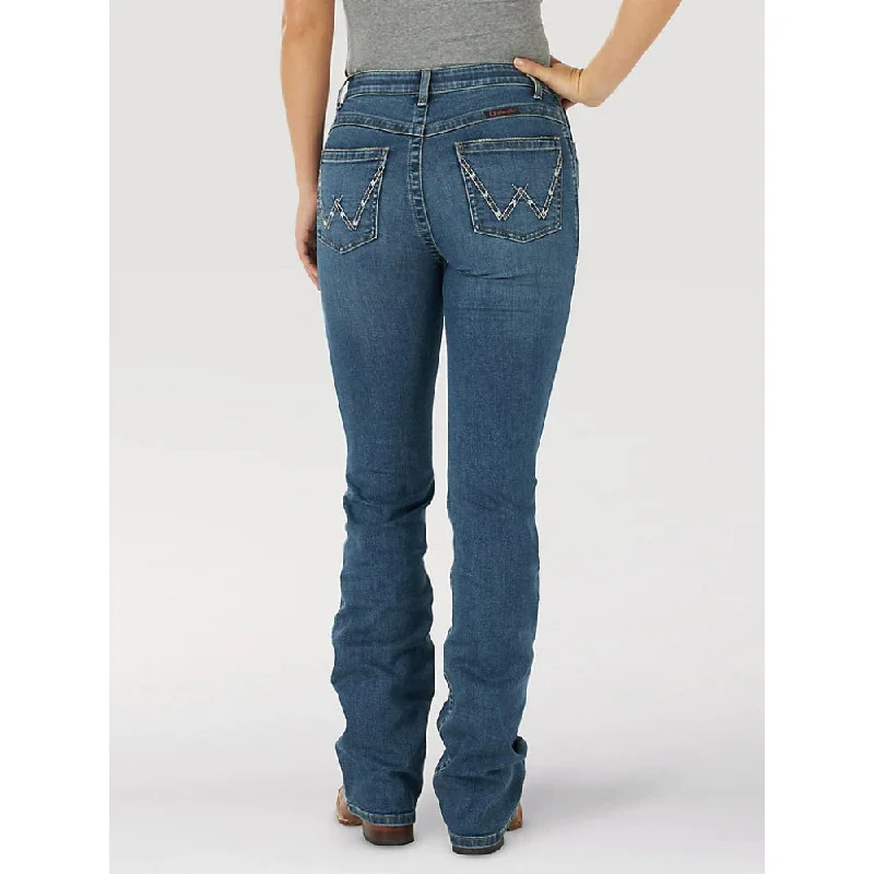 2318420 Wrangler Women's Willow Ultimate Riding Jean - Nellie Trendy Layered Pocket Jeans