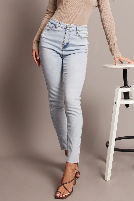 Denim Skinny Jean High Rise Comfortable Low-Rise Jeans