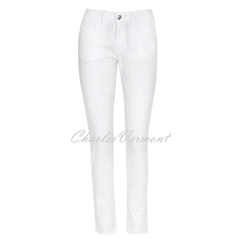 Dolcezza Jean with Diamante Detail - Style 22311 Stylish High-Waist Skinny Denim