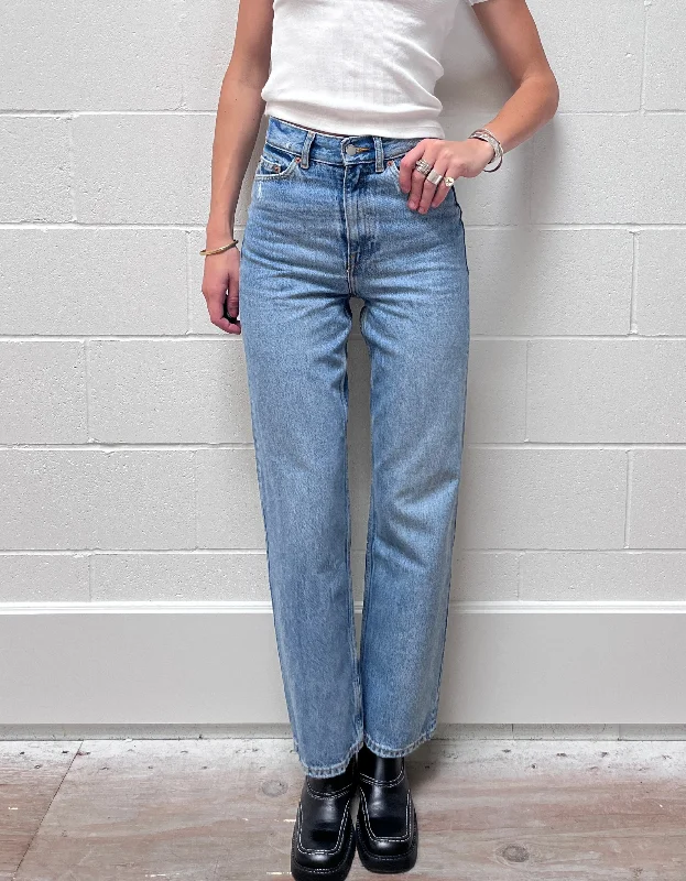 Echo Jean in Blue Jay Stylish High-Rise Mom Jeans