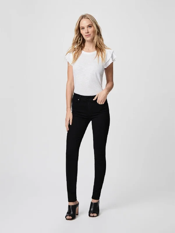 Hoxton Ultra Skinny Jean - Black Shadow Trendy Acid Wash Skinny Jeans