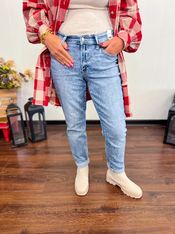 [Judy Blue] Another Love Mid Rise Jean Stylish Plus Size Denim Jeans