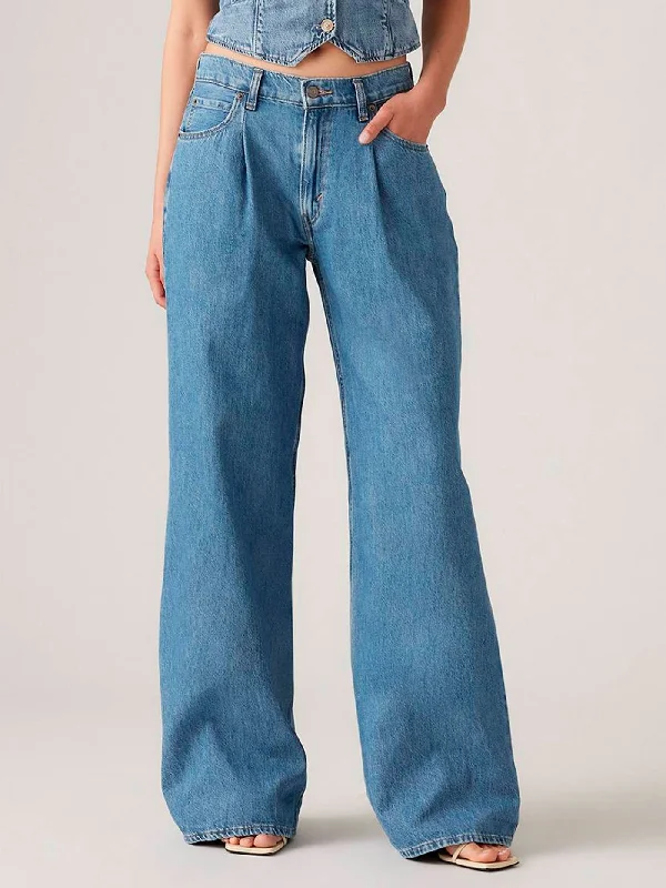 Baggy Dad Wide Leg Cause And Effect Jean Stylish Paperbag Waist Denim