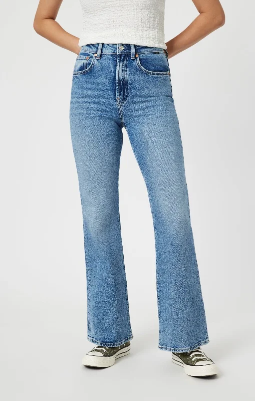 Los Angeles Flare Jean Trendy Skinny High-Waist Jeans