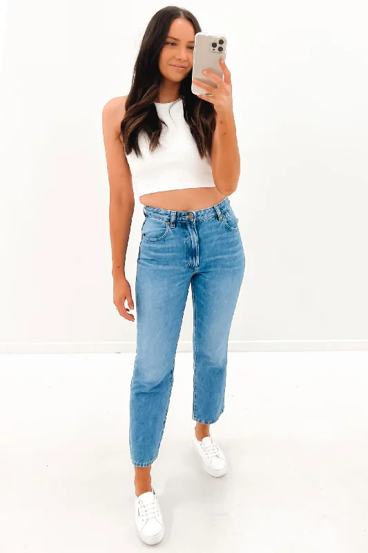 Original Straight Jean Santorini Trendy Flared Leg Jeans