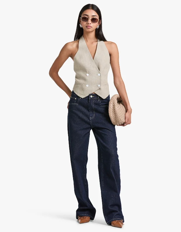 Freddy Jean - Indigo Chic Rip-Detail High-Waist Jeans