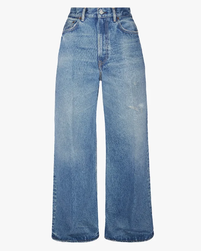 2022 Vintage Blue Jean Chic Cropped Jeans