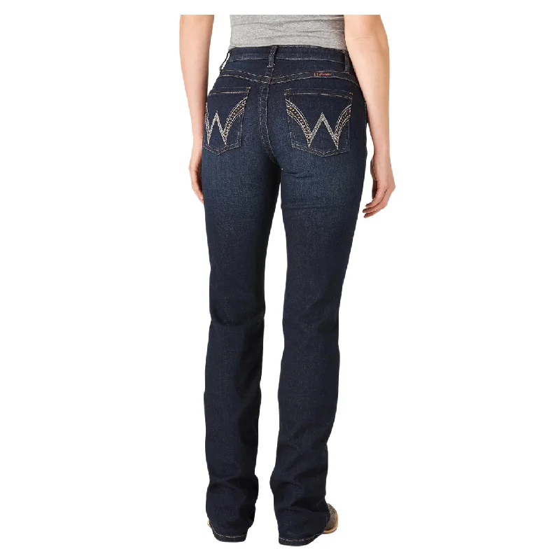 The Ultimate Riding Jean - Q Baby Mid Rise WRQ20VA Fashionable Raw Edge Jeans