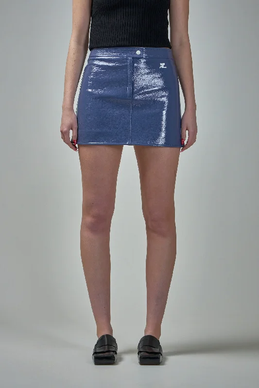 Reedition Vinyl Mini Skirt silk skirt sleek