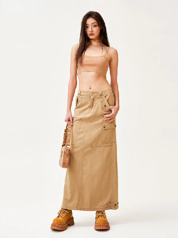 Ancient Myth Utility Half-length Skirt corduroy skirt durable