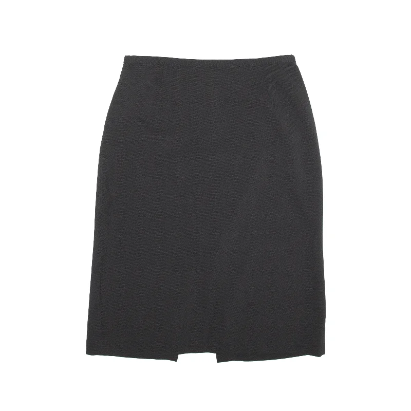 ARMANI Knee Length Pencil Skirt Grey Wool Womens UK 8 modal blend skirt