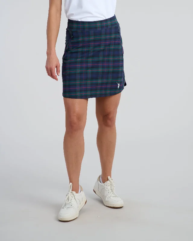 Dark Tartan Women's Spinner Skirt cashmere skirt fine