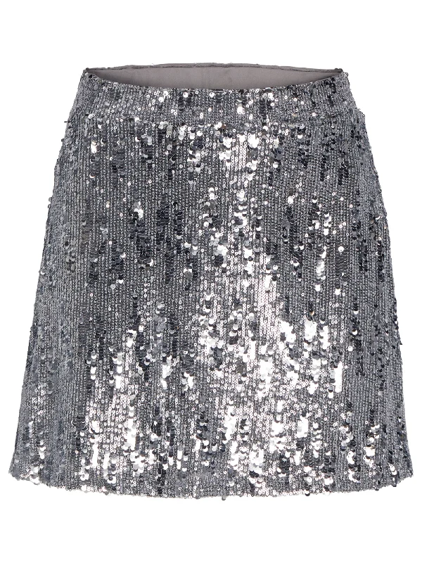 Tara Sequin Skirt chiffon skirt floaty