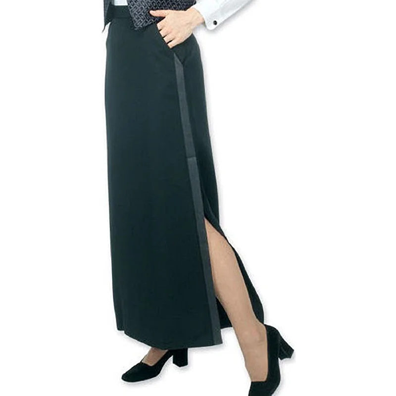 Long Tuxedo Skirt casual skirt length