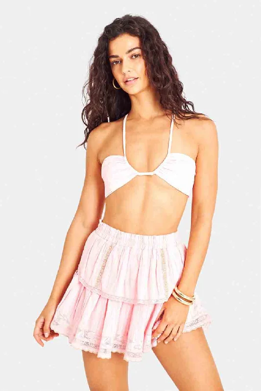 Ruffle Mini Skirt Candy Pink mini skirt trendy