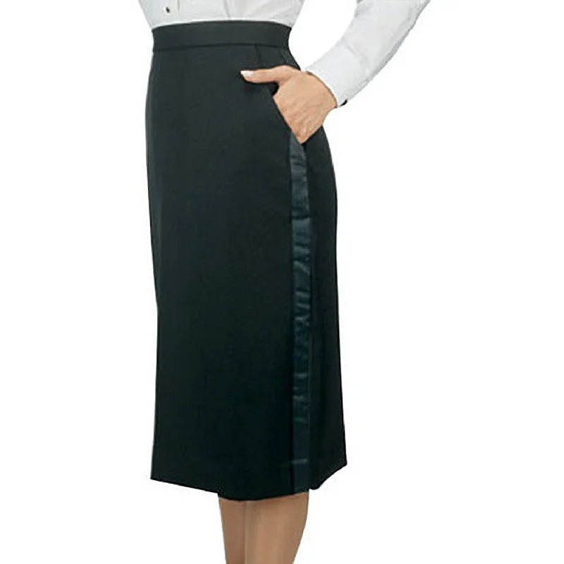 Mid Length Tuxedo Skirt chiffon skirt floaty