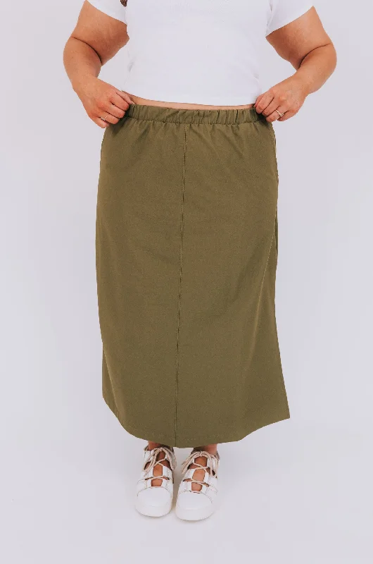 PLUS SIZE - In The Spotlight Skirt wool skirt thick