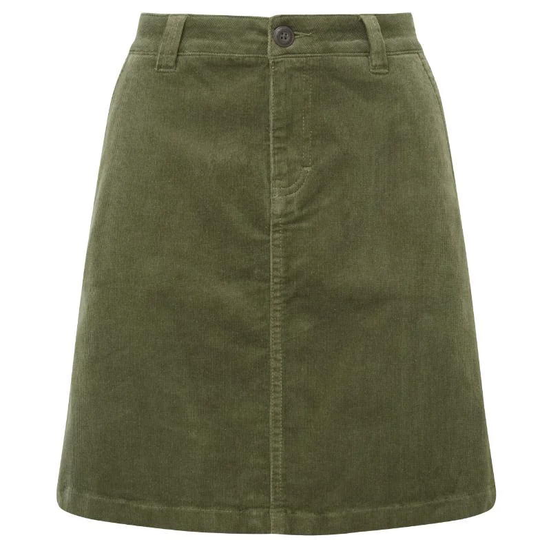 Schoffel Sage Cord Ladies Skirt - Dark Sage denim skirt stylish